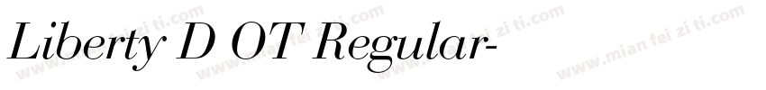 Liberty D OT Regular字体转换